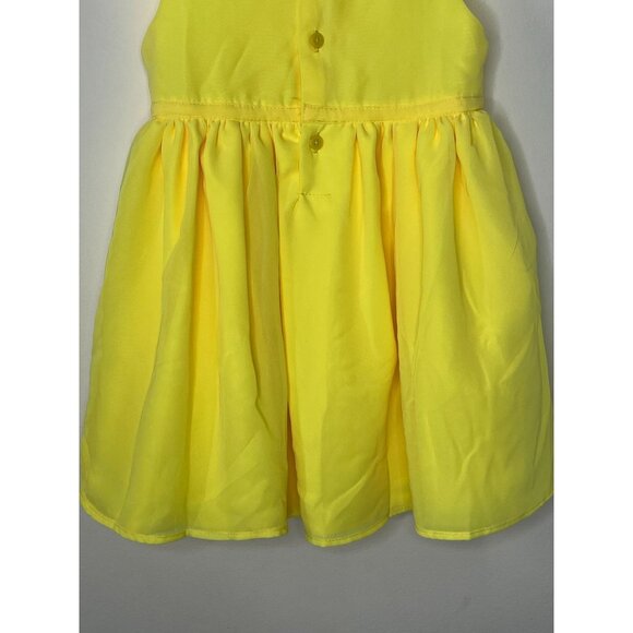 Carters Baby Girls 18M Yellow Rosette Dress Sleeveless Sundress Spring Summer - Picture 9 of 15